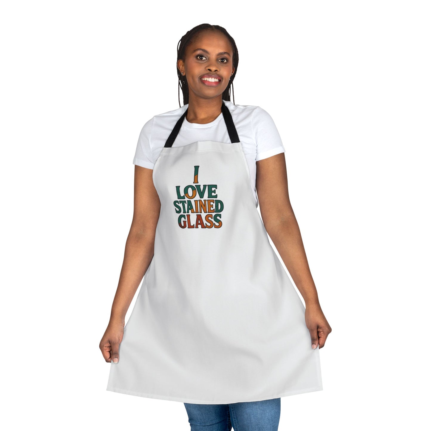 Colorful Stained Glass Apron, Perfect for Cooking, DIY Crafting, Gift for Artists, Kitchen Accessory, Unique Gift Idea, Home Chef Essentials