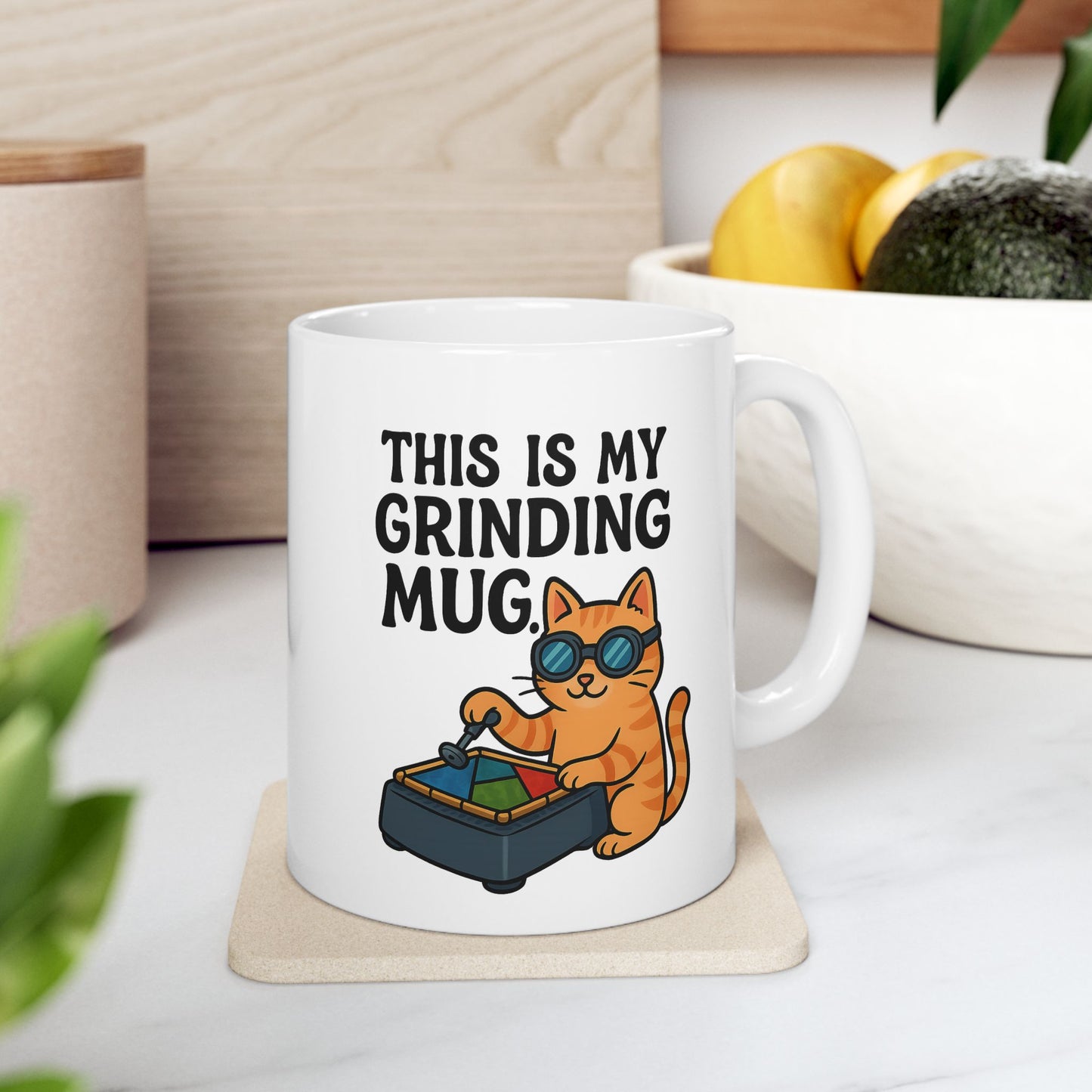 Funny Cat Ceramic Mug - Perfect for Coffee Lovers, Gift for Cat Owners, Kitchen Decor, Humor Mug, Animal Lovers