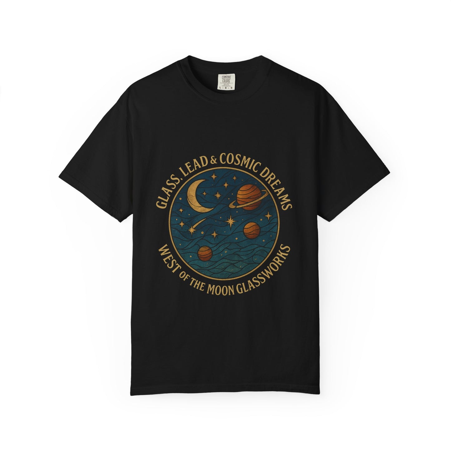 Cosmic Dreams T-shirt - Unisex Garment-Dyed Tee, Celestial Apparel, Astronaut Gift, Space Lover Shirt, Astrology Clothing