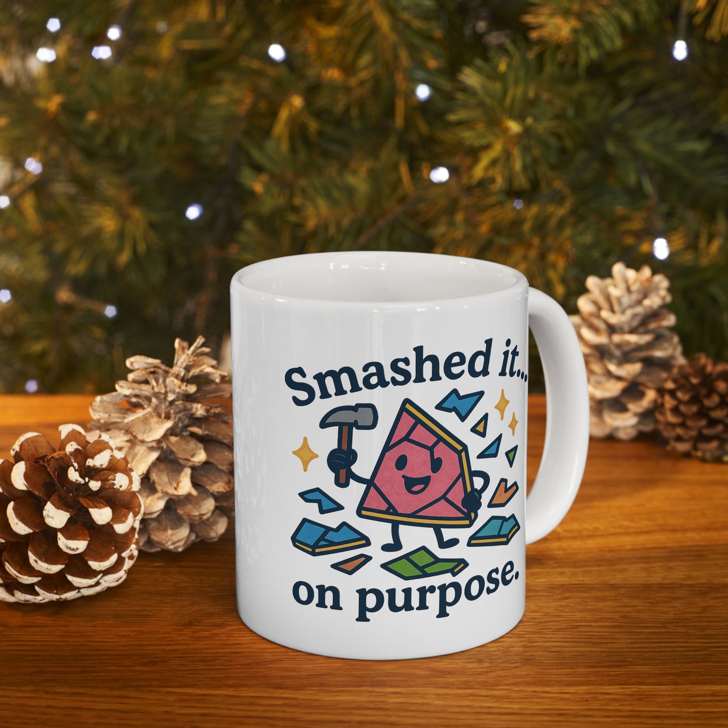 Fun Ceramic Mug, Motivational Gift for Coffee Lovers, Unique Desk Accessory, Perfect for Birthdays, Funny Office Cup