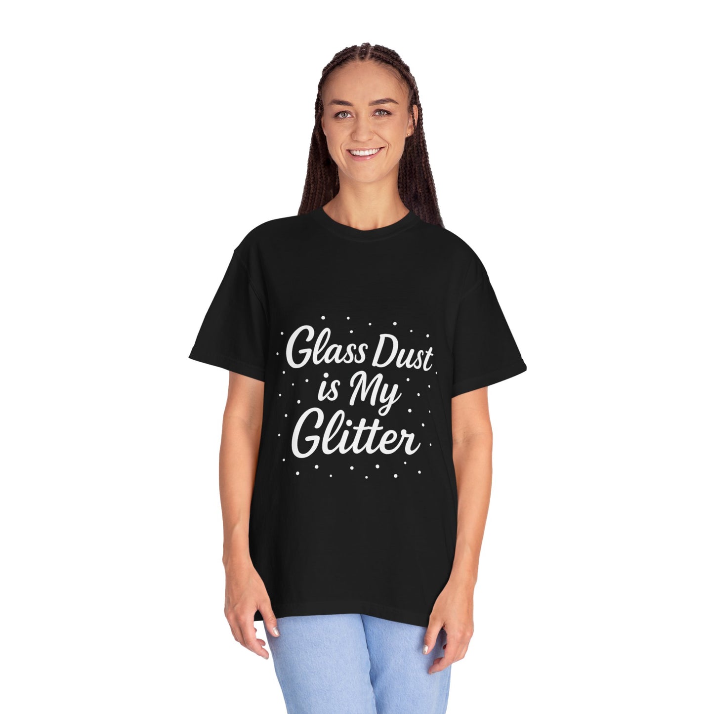 Glass is My Glitter Unisex T-shirt, Black