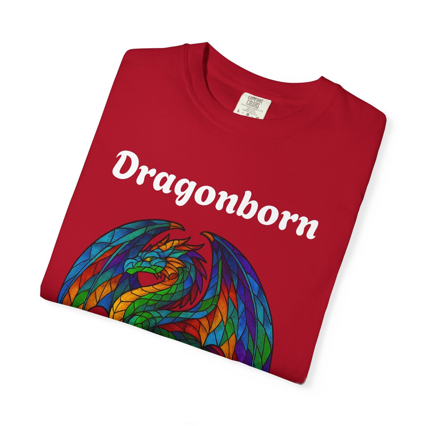 Dragonborn Unisex T-Shirt, Fantasy Shirt, Gift for Gamers, Art Lover's Tee, DnD Apparel, Colorful Graphic Tee