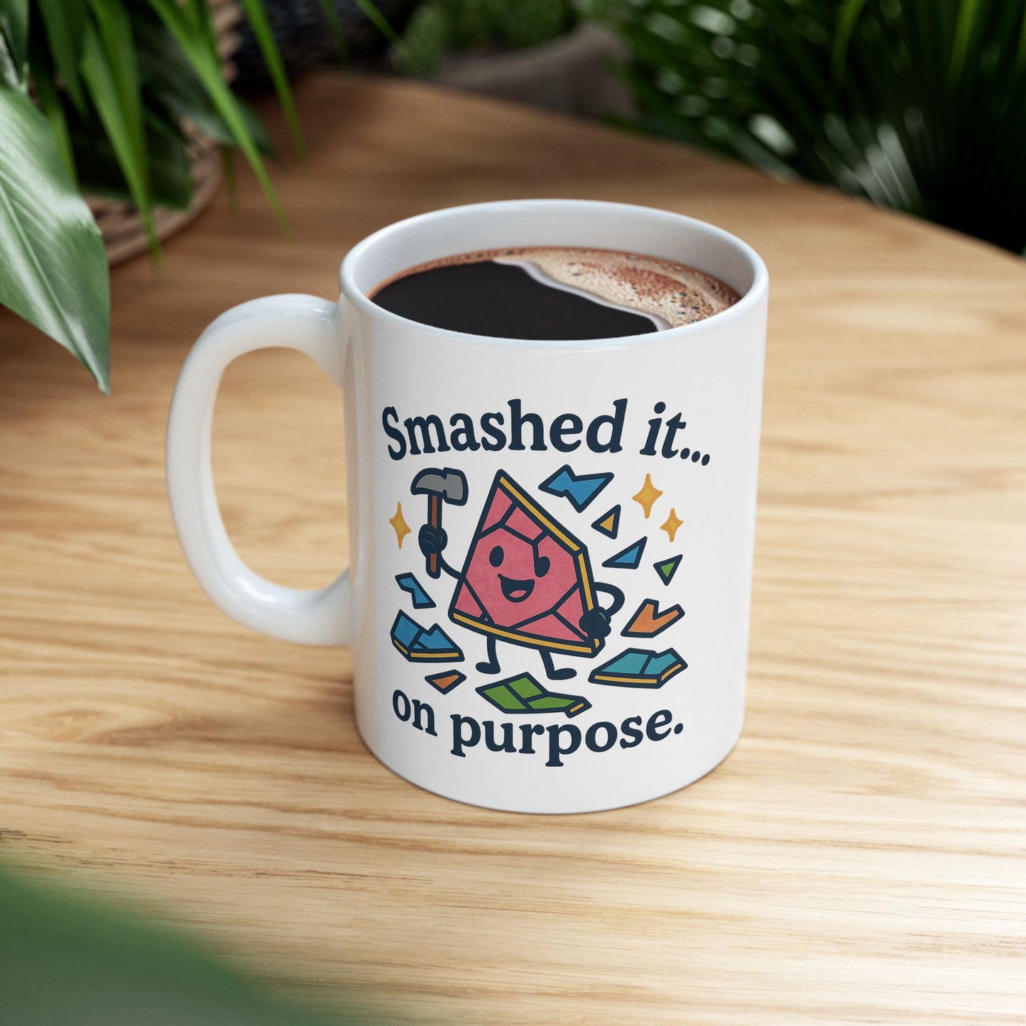 Fun Ceramic Mug, Motivational Gift for Coffee Lovers, Unique Desk Accessory, Perfect for Birthdays, Funny Office Cup