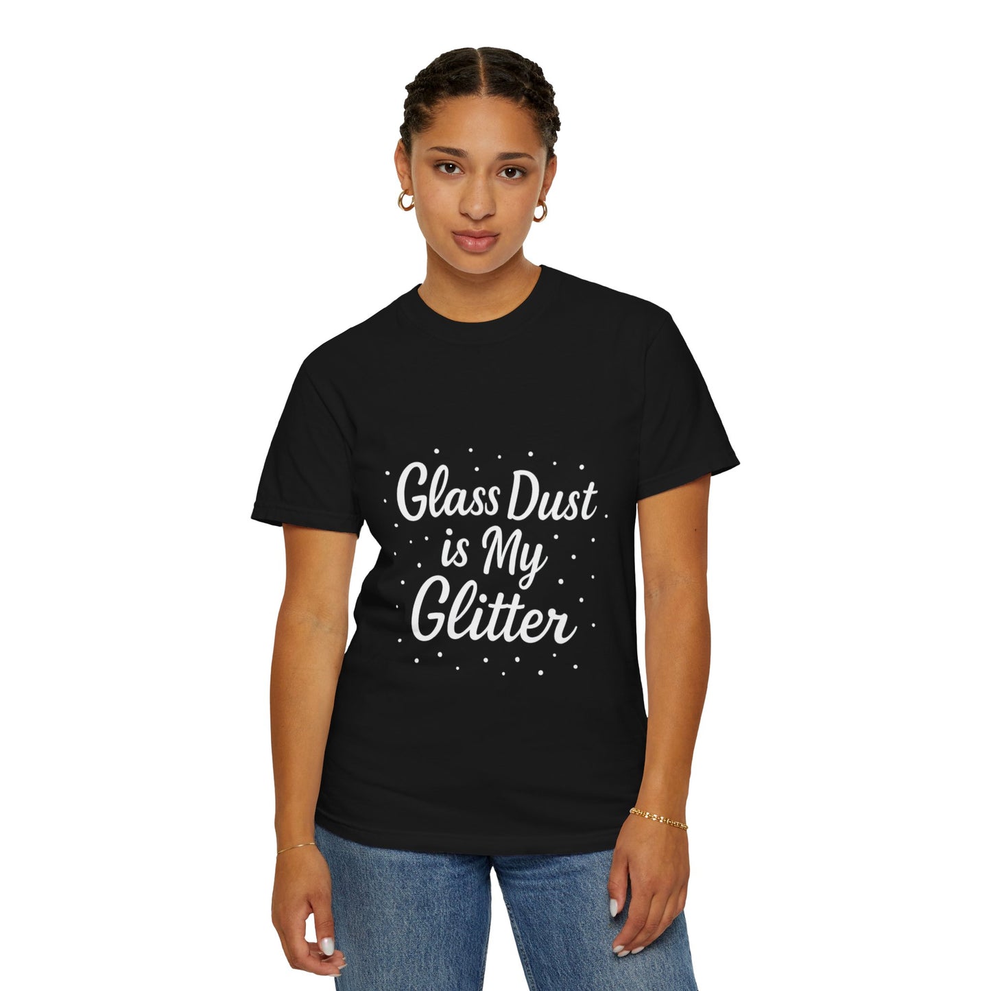 Glass is My Glitter Unisex T-shirt, Black