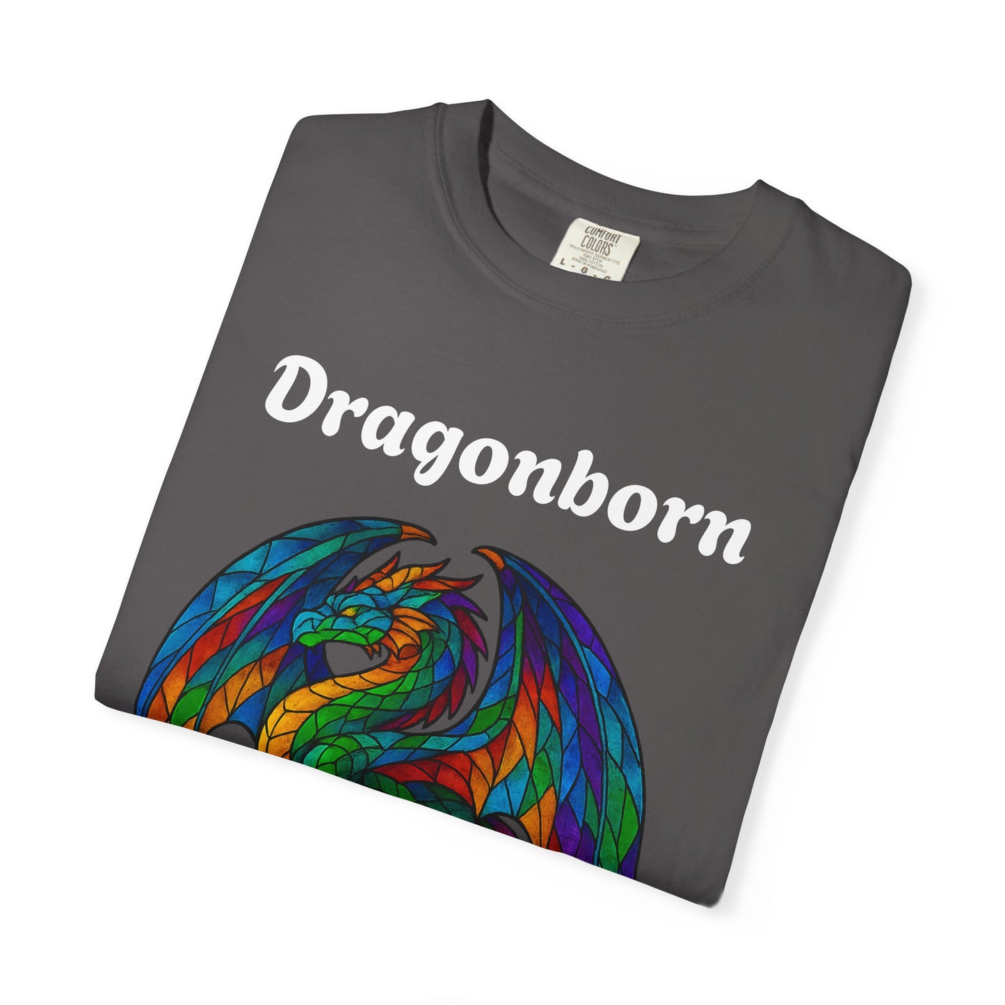 Dragonborn Unisex T-Shirt, Fantasy Shirt, Gift for Gamers, Art Lover's Tee, DnD Apparel, Colorful Graphic Tee