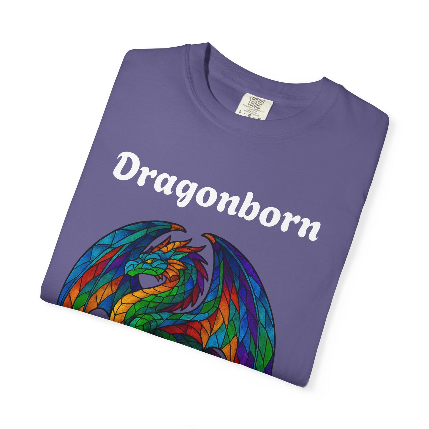 Dragonborn Unisex T-Shirt, Fantasy Shirt, Gift for Gamers, Art Lover's Tee, DnD Apparel, Colorful Graphic Tee