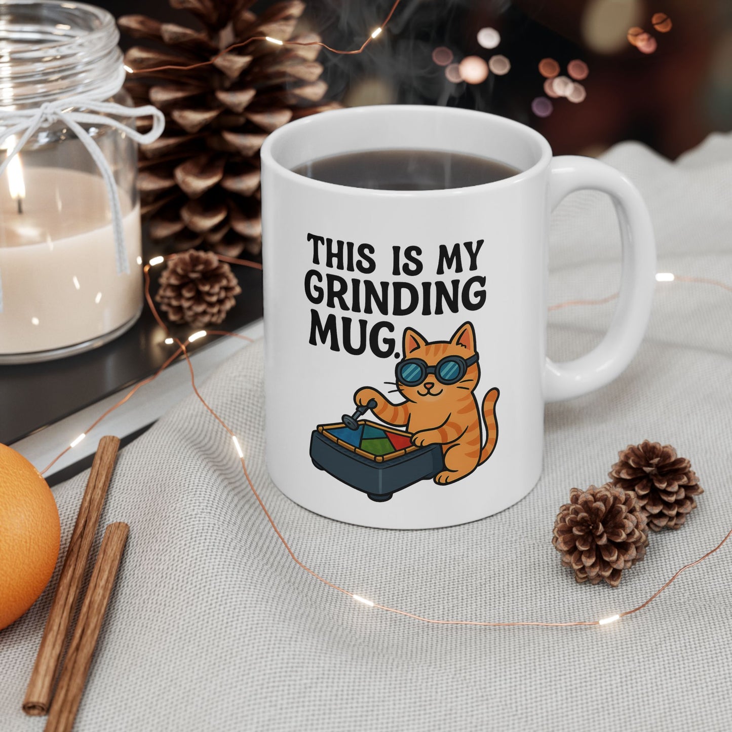 Funny Cat Ceramic Mug - Perfect for Coffee Lovers, Gift for Cat Owners, Kitchen Decor, Humor Mug, Animal Lovers