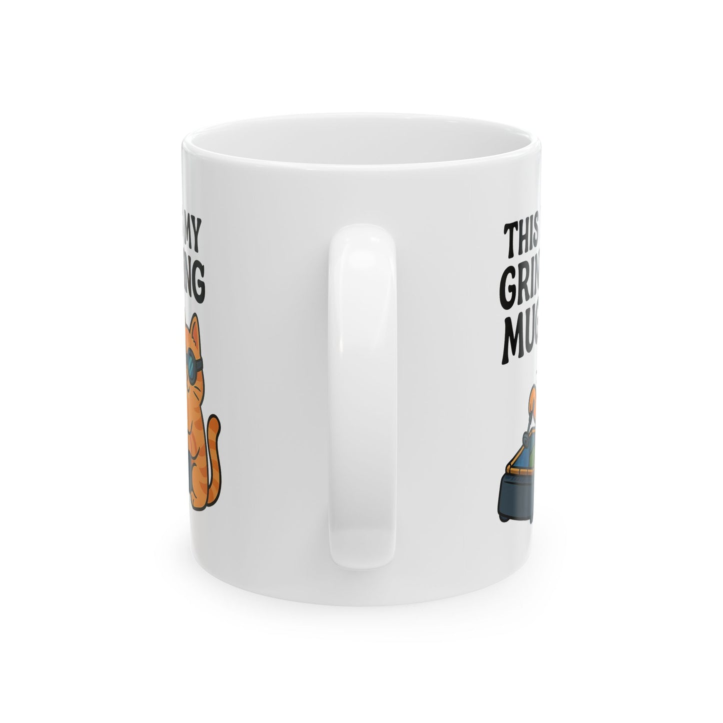 Funny Cat Ceramic Mug - Perfect for Coffee Lovers, Gift for Cat Owners, Kitchen Decor, Humor Mug, Animal Lovers