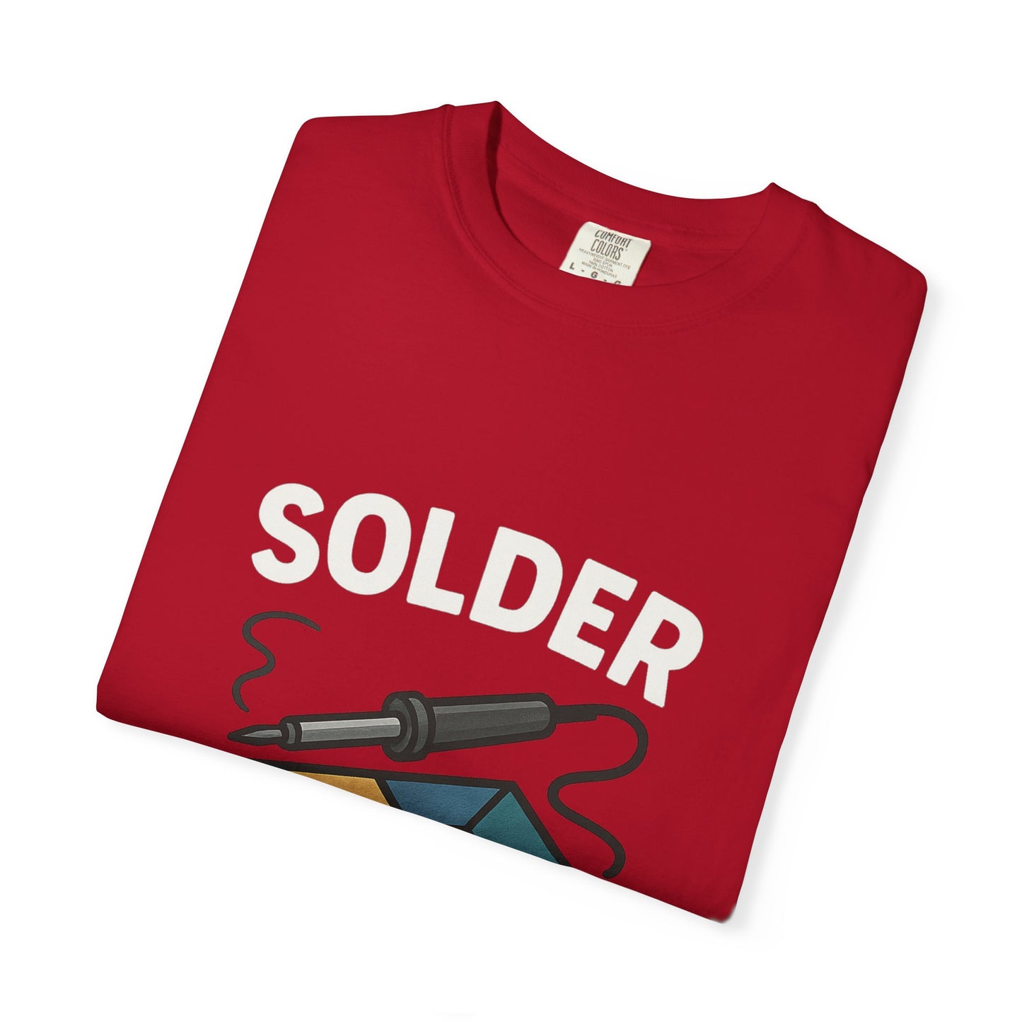 Solder Happens T-Shirt, Funny Tech Apparel, Electronics Geek Shirt, Gift for Engineers, Creative DIYer Shirt, Casual Unisex Tee