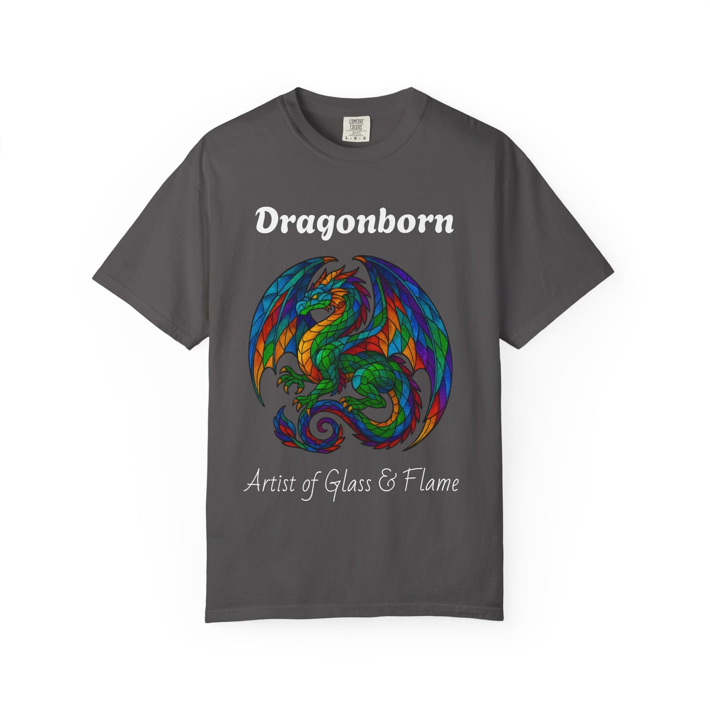Dragonborn Unisex T-Shirt, Fantasy Shirt, Gift for Gamers, Art Lover's Tee, DnD Apparel, Colorful Graphic Tee
