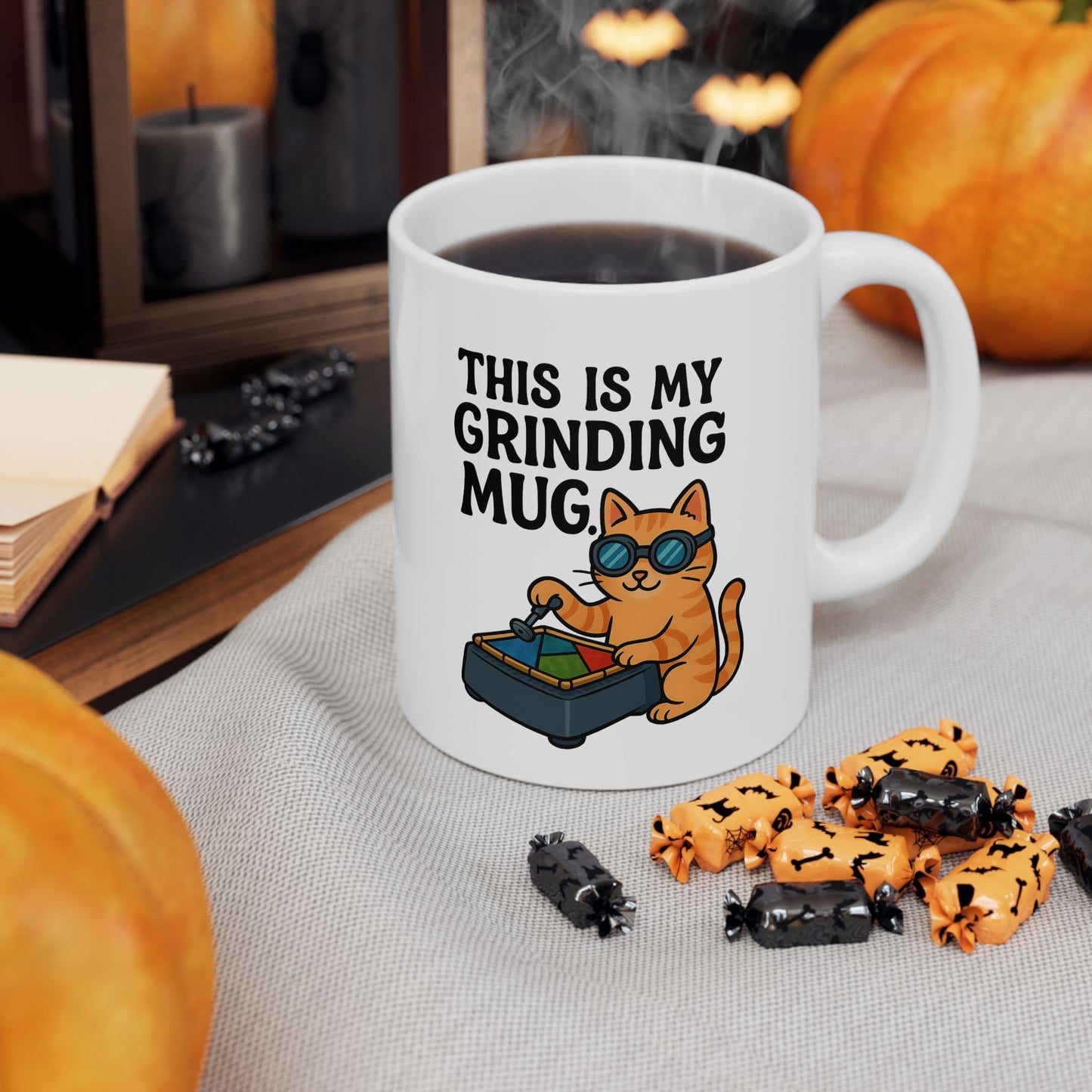 Funny Cat Ceramic Mug - Perfect for Coffee Lovers, Gift for Cat Owners, Kitchen Decor, Humor Mug, Animal Lovers
