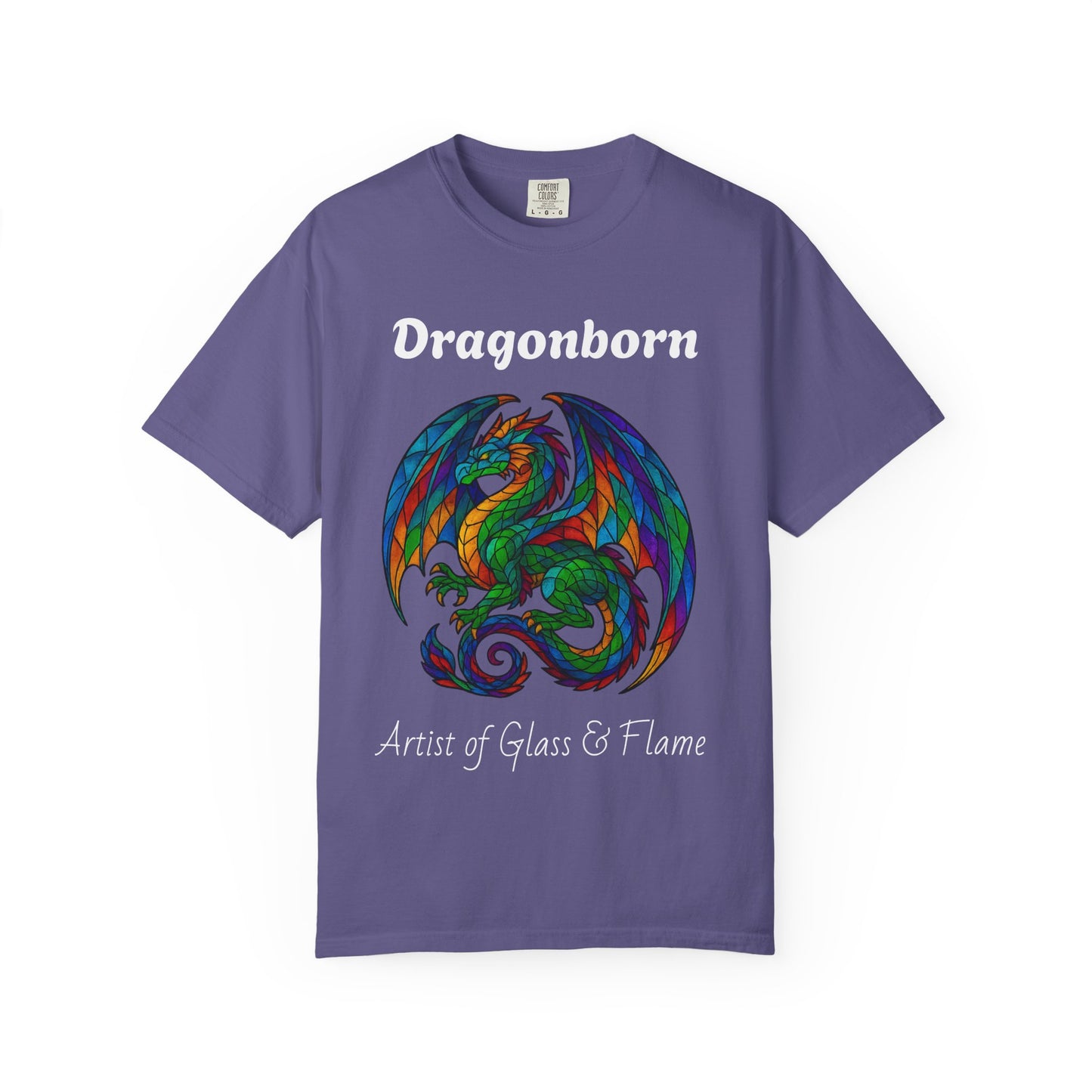 Dragonborn Unisex T-Shirt, Fantasy Shirt, Gift for Gamers, Art Lover's Tee, DnD Apparel, Colorful Graphic Tee
