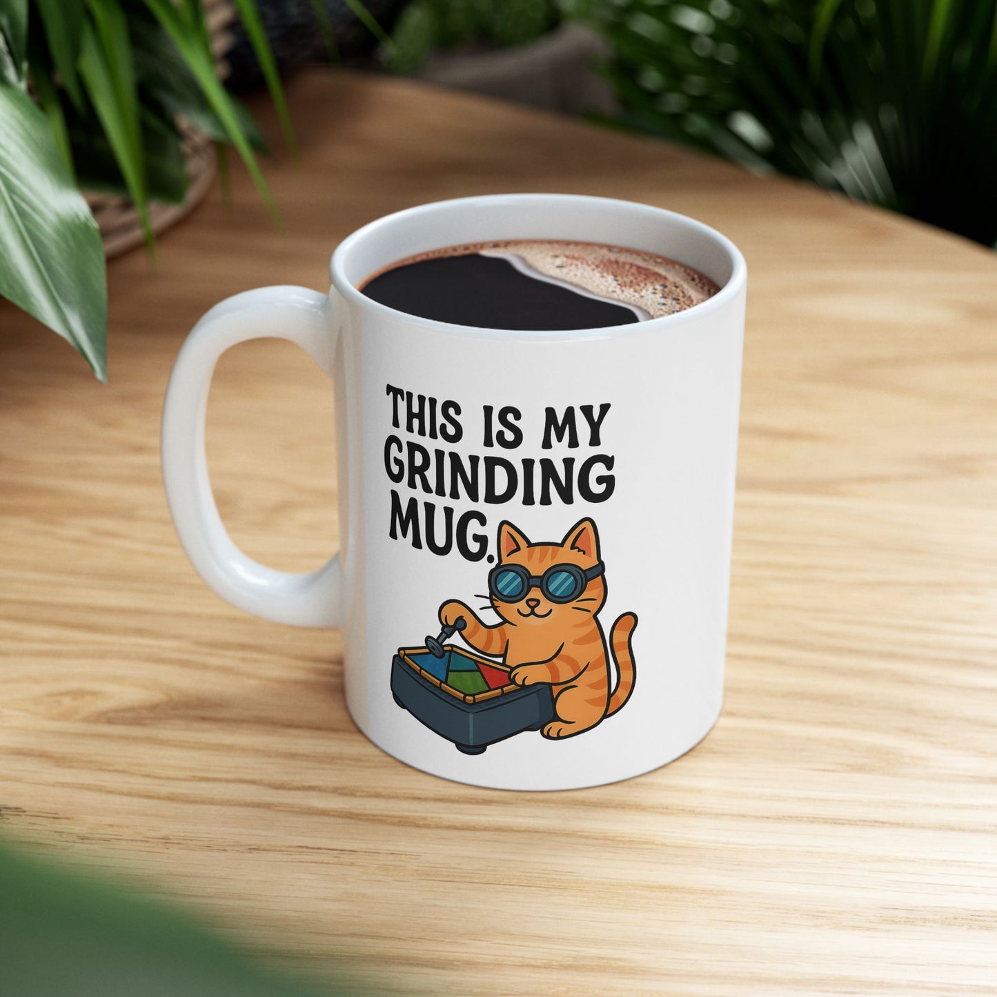 Funny Cat Ceramic Mug - Perfect for Coffee Lovers, Gift for Cat Owners, Kitchen Decor, Humor Mug, Animal Lovers