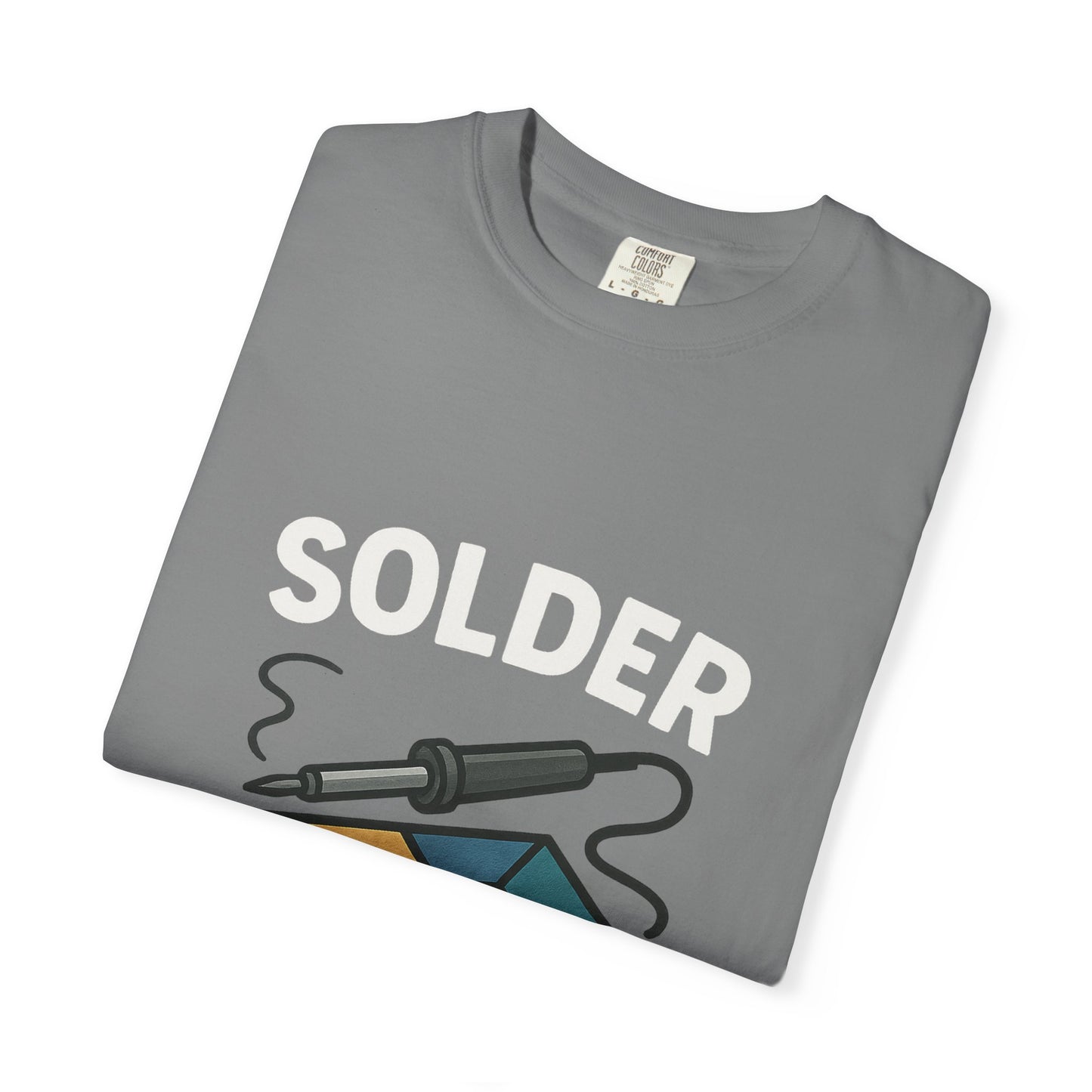 Solder Happens T-Shirt, Funny Tech Apparel, Electronics Geek Shirt, Gift for Engineers, Creative DIYer Shirt, Casual Unisex Tee