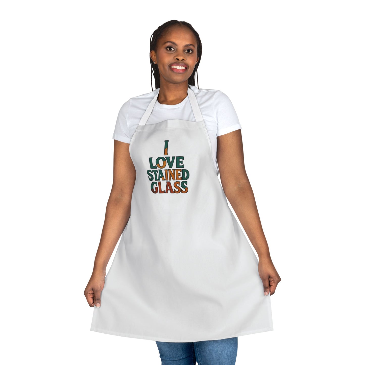 Colorful Stained Glass Apron, Perfect for Cooking, DIY Crafting, Gift for Artists, Kitchen Accessory, Unique Gift Idea, Home Chef Essentials