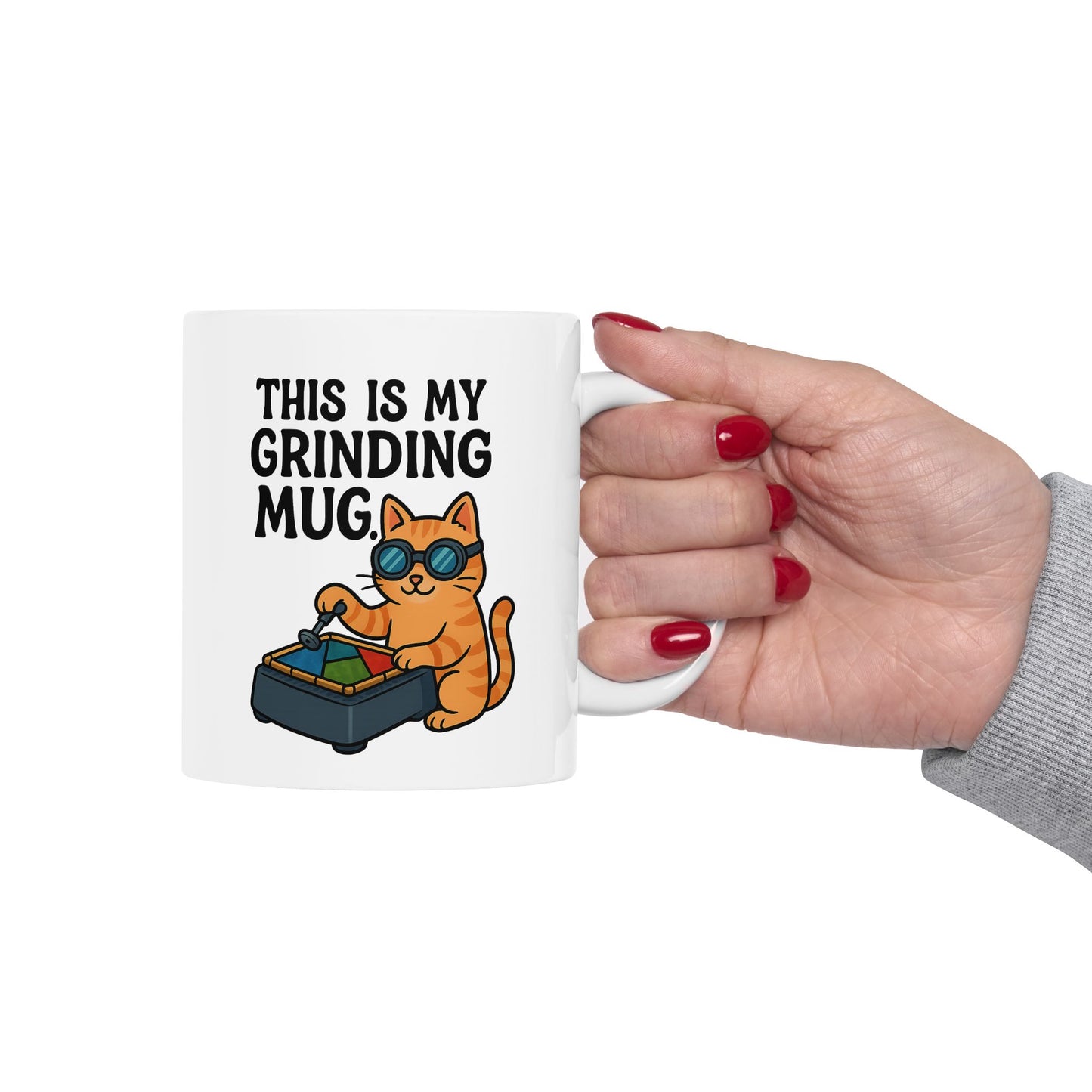 Funny Cat Ceramic Mug - Perfect for Coffee Lovers, Gift for Cat Owners, Kitchen Decor, Humor Mug, Animal Lovers