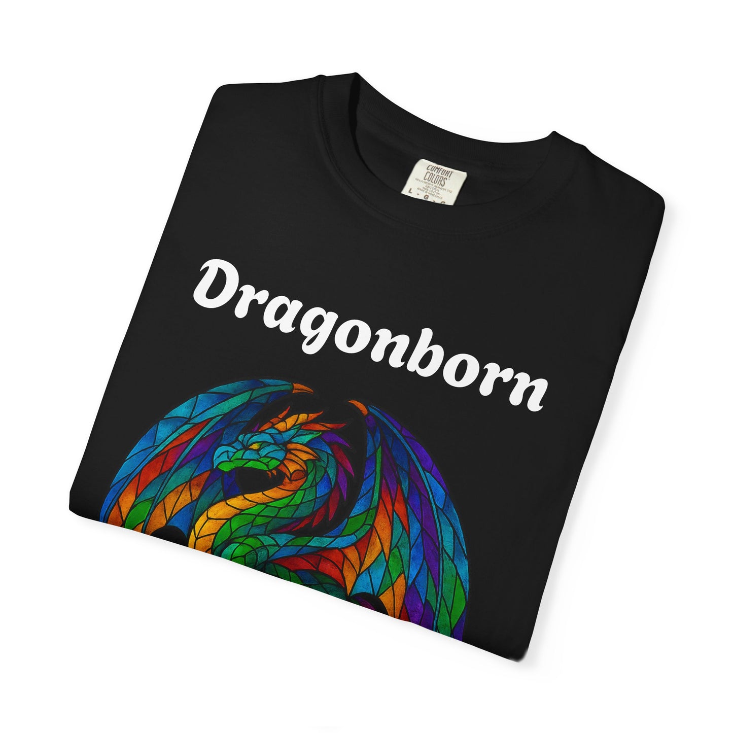 Dragonborn Unisex T-Shirt, Fantasy Shirt, Gift for Gamers, Art Lover's Tee, DnD Apparel, Colorful Graphic Tee