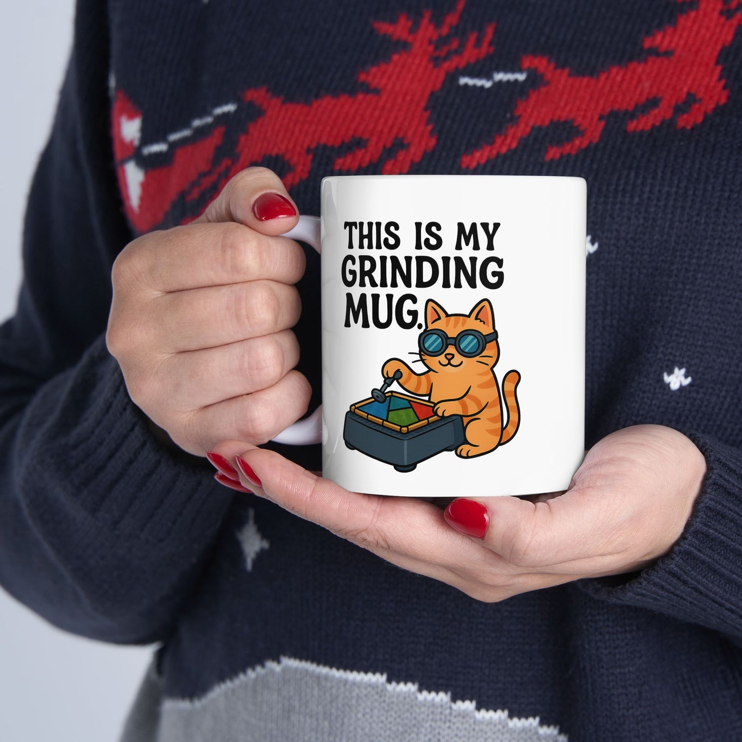 Funny Cat Ceramic Mug - Perfect for Coffee Lovers, Gift for Cat Owners, Kitchen Decor, Humor Mug, Animal Lovers