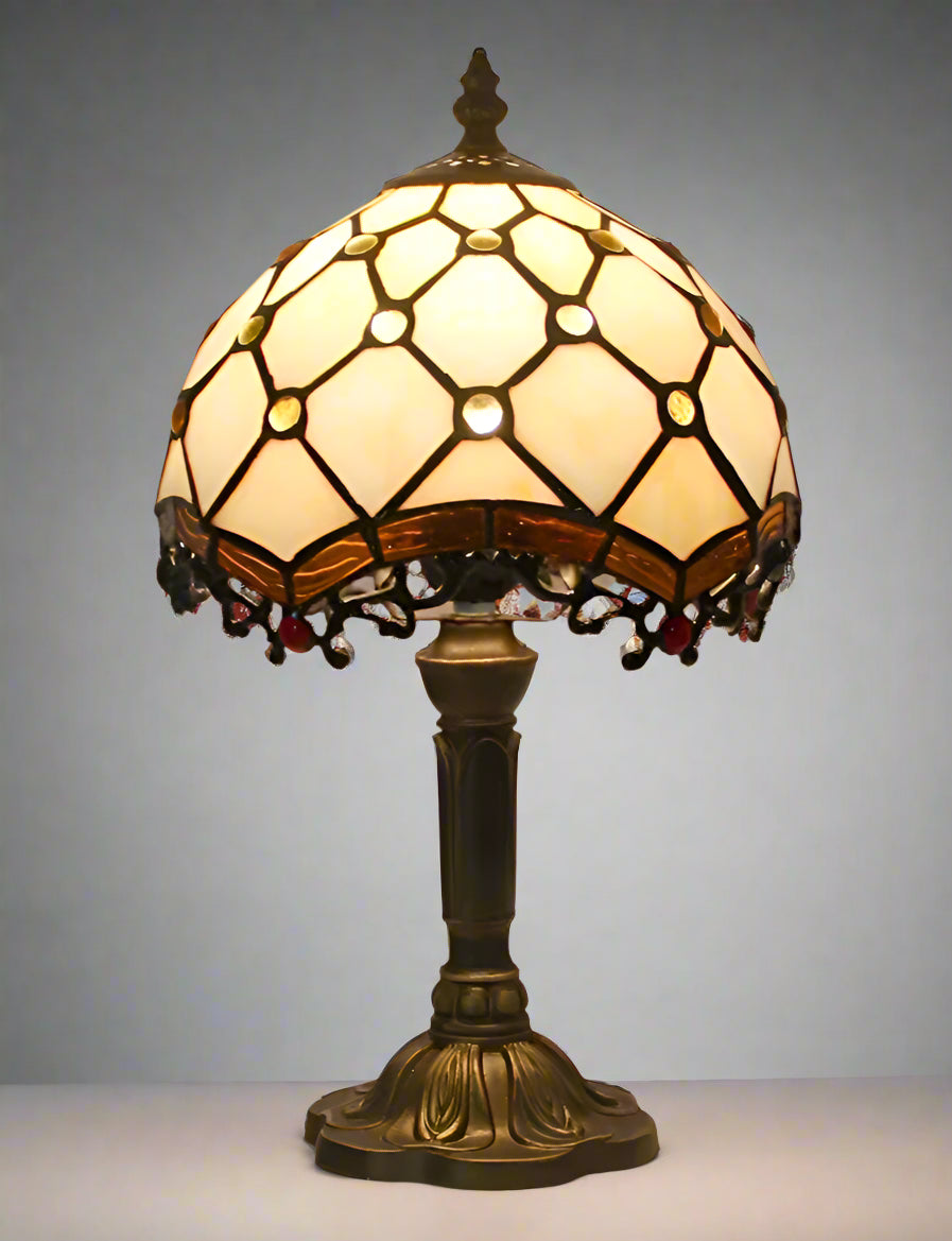 Luxury Room Decoration Tiffany Table Lamp Home Decor Desk Lamp Stained Glass Lampshade Bedside Night Light