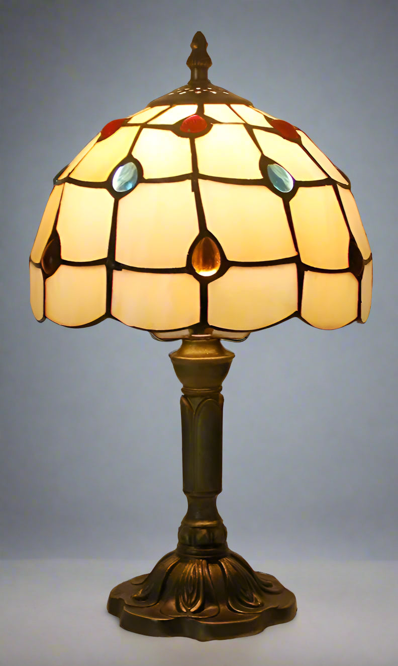 Luxury Room Decoration Tiffany Table Lamp Home Decor Desk Lamp Stained Glass Lampshade Bedside Night Light