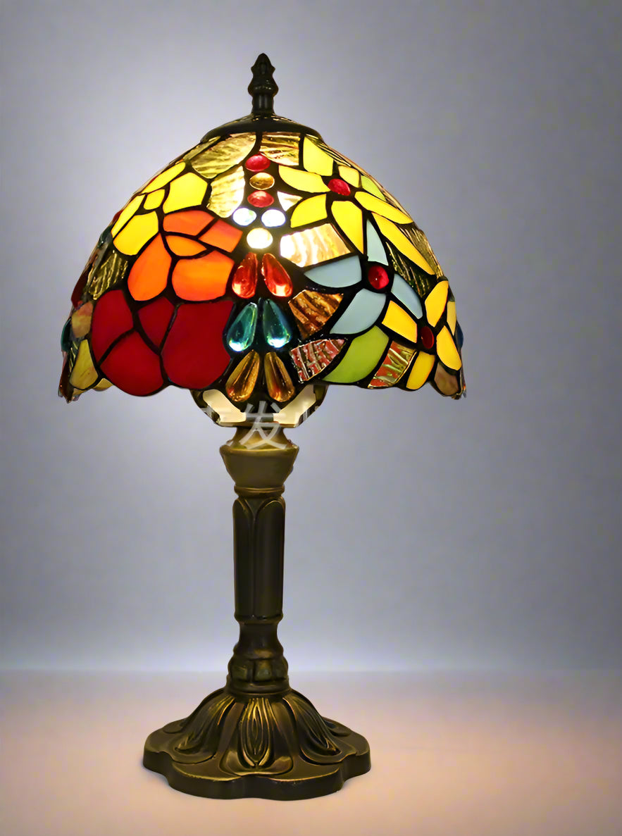 Luxury Room Decoration Tiffany Table Lamp Home Decor Desk Lamp Stained Glass Lampshade Bedside Night Light