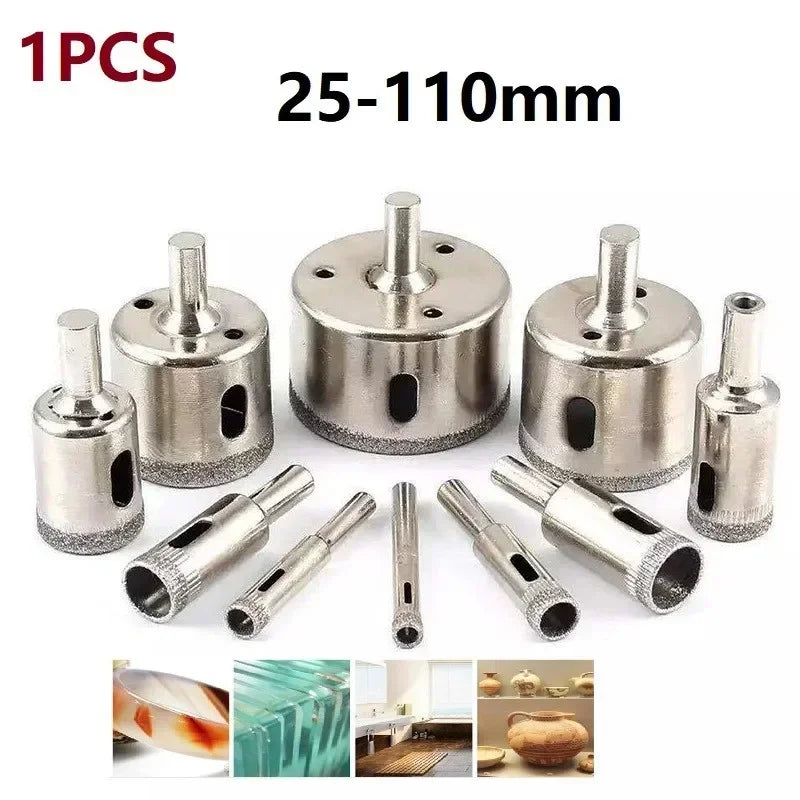 1pc 25mm-110mm Tile Marble Glass Ceramic Hole Saw Drilling Bits Hole Cup Saw Cutter Power Drilling Tools Accessories