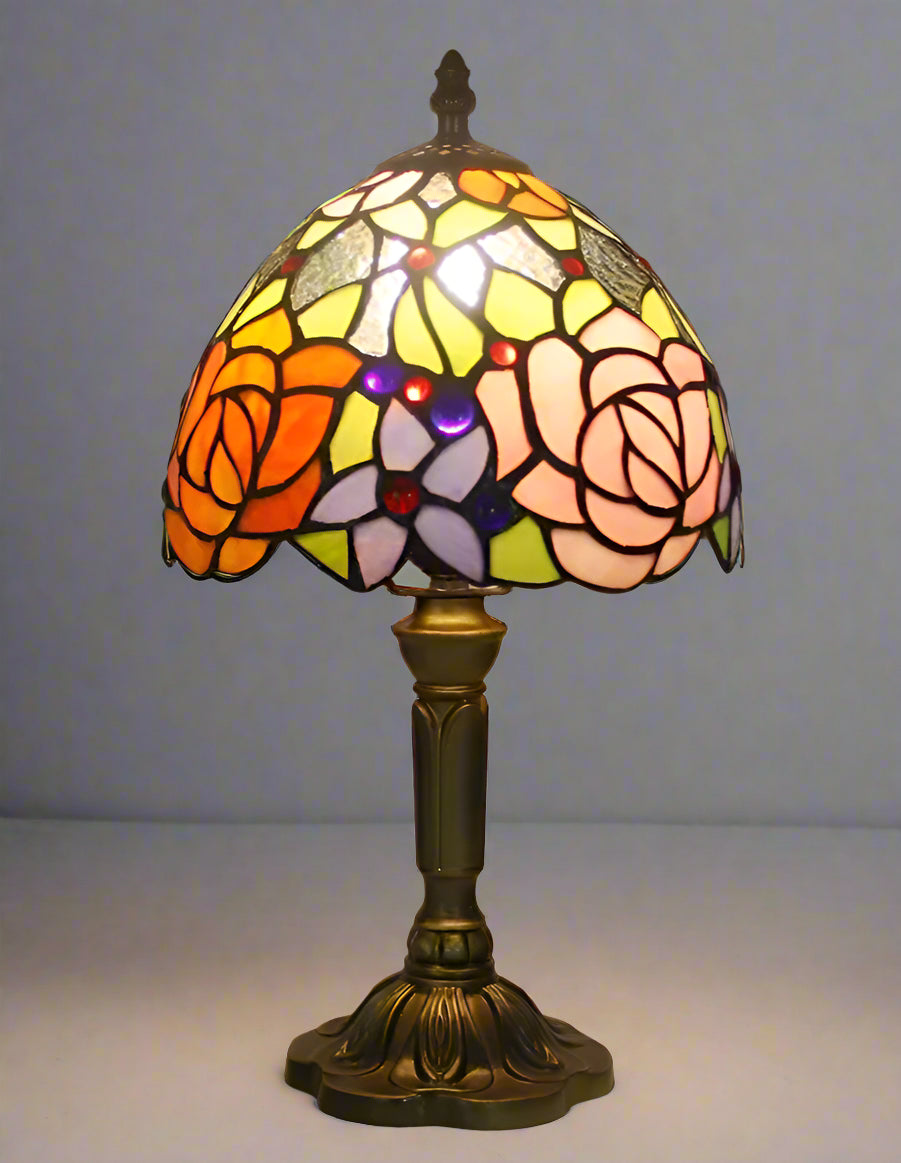 Luxury Room Decoration Tiffany Table Lamp Home Decor Desk Lamp Stained Glass Lampshade Bedside Night Light