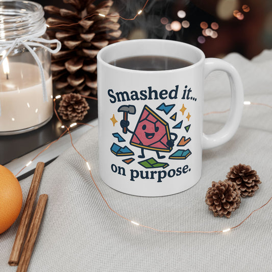 Fun Ceramic Mug, Motivational Gift for Coffee Lovers, Unique Desk Accessory, Perfect for Birthdays, Funny Office Cup
