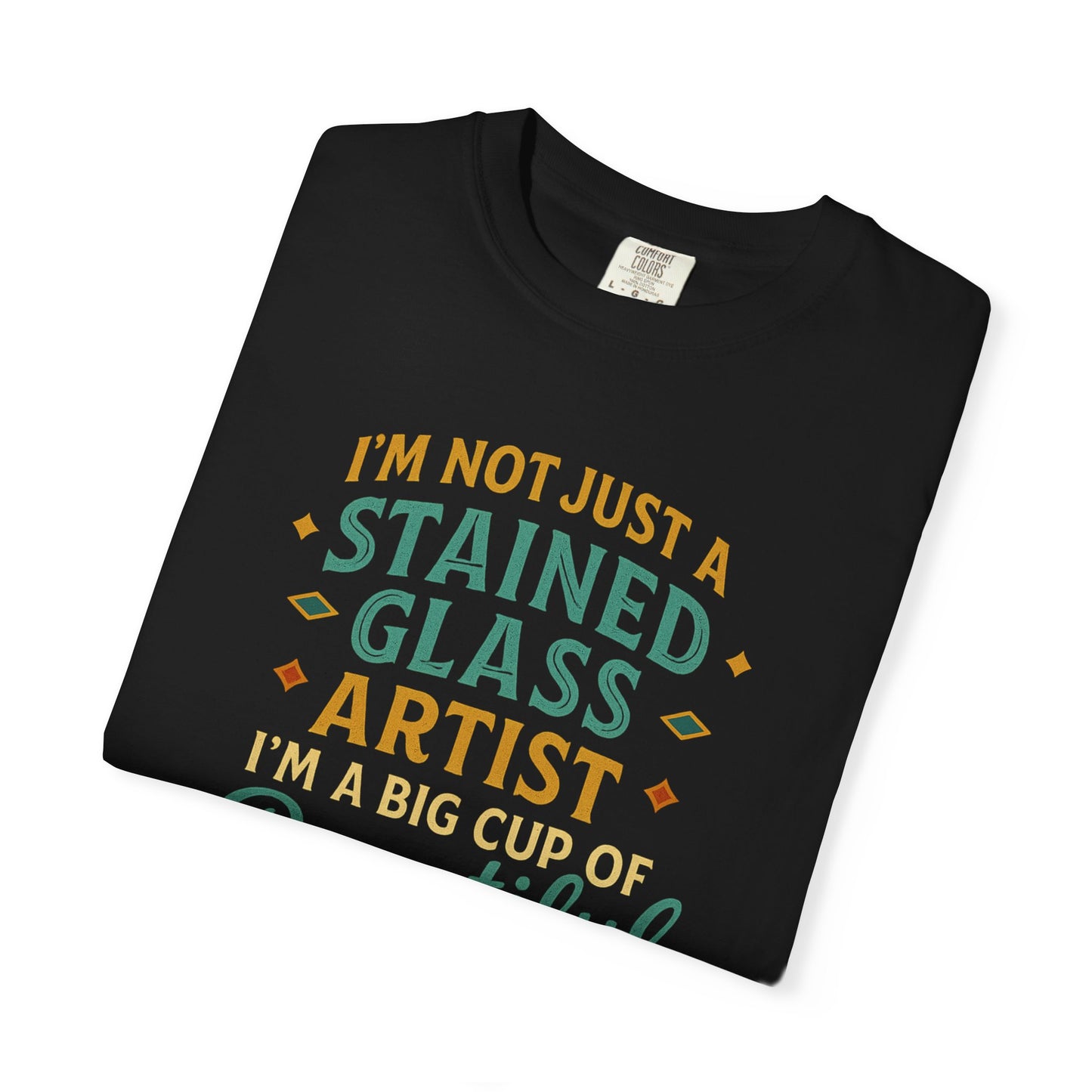 Creative Stained Glass Artist T-Shirt | Perfect Gift for Artists, Colorful Tee for Craft Lovers, Unique Art Apparel, Birthday Gift