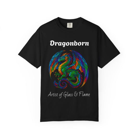 Dragonborn Unisex T-Shirt, Fantasy Shirt, Gift for Gamers, Art Lover's Tee, DnD Apparel, Colorful Graphic Tee