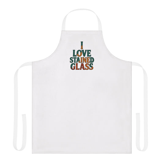 Colorful Stained Glass Apron, Perfect for Cooking, DIY Crafting, Gift for Artists, Kitchen Accessory, Unique Gift Idea, Home Chef Essentials