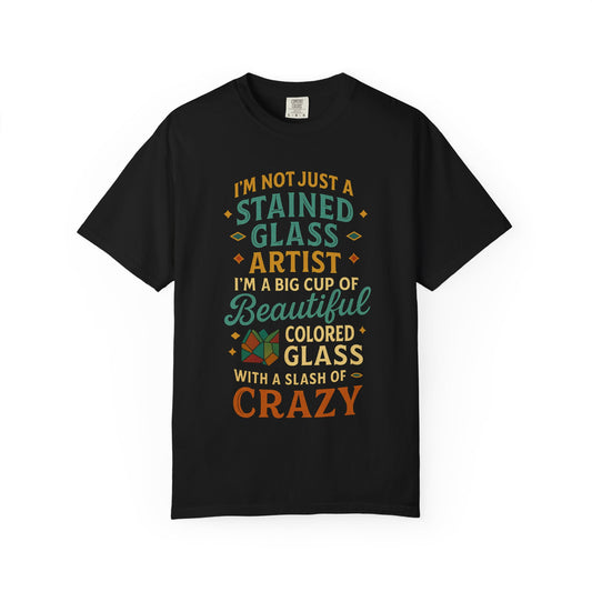 Creative Stained Glass Artist T-Shirt | Perfect Gift for Artists, Colorful Tee for Craft Lovers, Unique Art Apparel, Birthday Gift