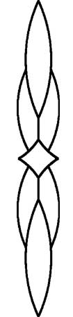 2-3/8 x 18-1/2 in. - 7 pc. Bevel Cluster