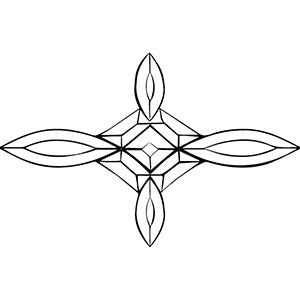 13-3/5 x 9 in. 9 pieces bevel cluster