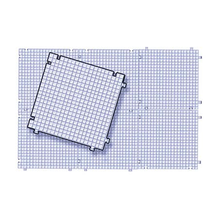 The Waffle Grid 6-Pack work surface (11-1/4 in. squares interconnect)