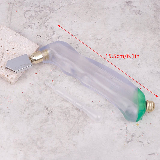 Professional Pistol-Type Glass Cutter with Ceramic Tile Cutting Tool,Lubricated Glass Cutter,Cemented Carbide&Diamond Cut Tool