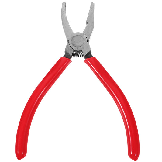 8 Inch Heavy Duty Steel Glass Breaking Pliers With Curved Jaws For Colored Glass Fusion Stained Glass Running Pliers