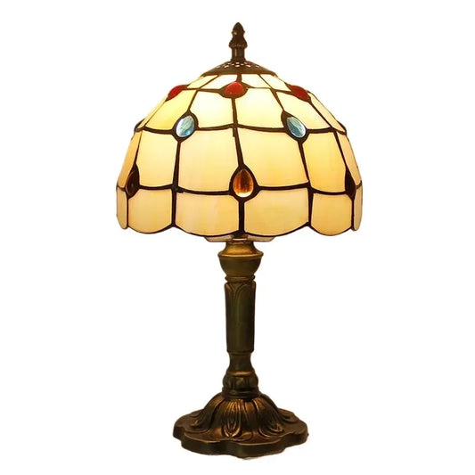 Luxury Room Decoration Tiffany Table Lamp Home Decor Desk Lamp Stained Glass Lampshade Bedside Night Light